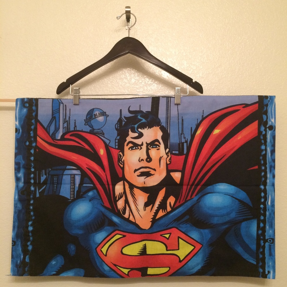 SUPERMAN Pillow Case Double Sided